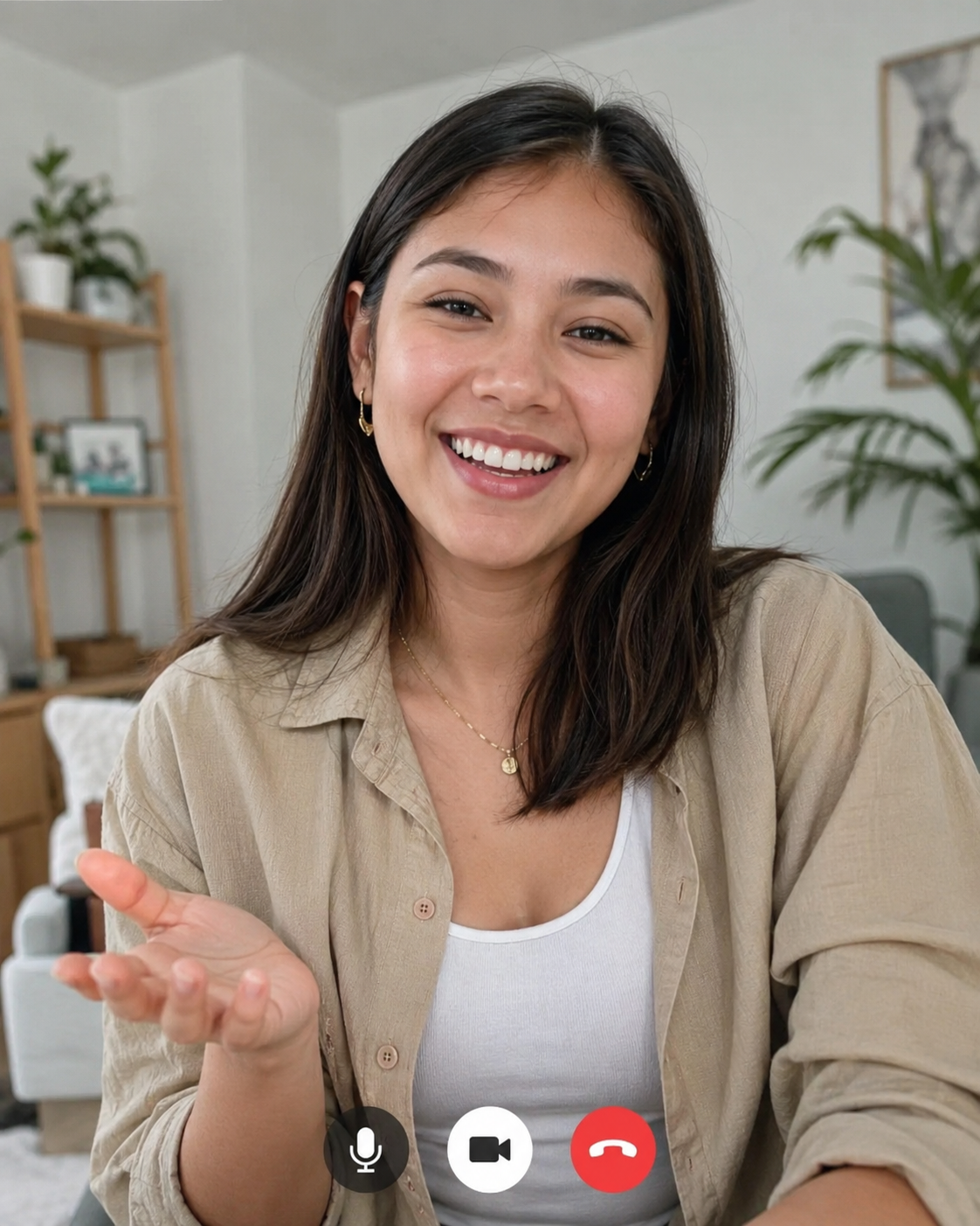 A confident Filipino English learner smiling