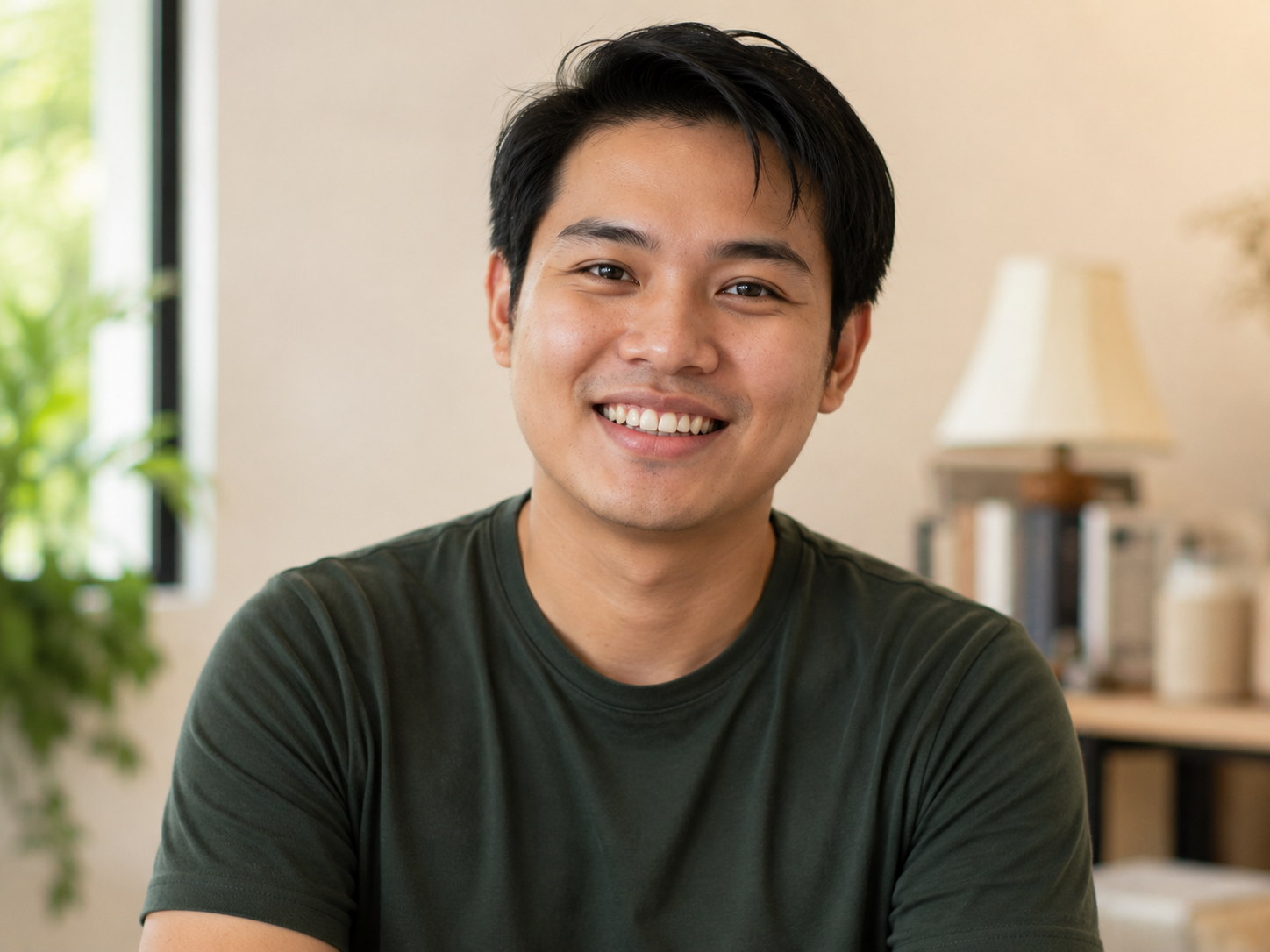 Confident Filipino adult smiling